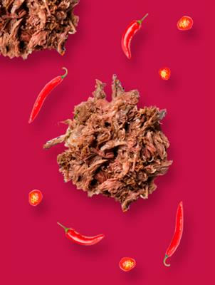 Carne seca com Creme de Pimenta Hot Pepper Mendez